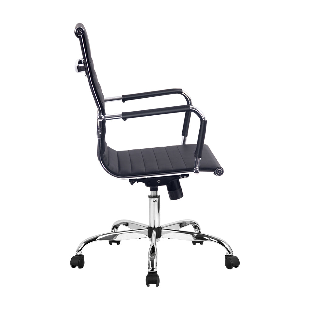 Office Chair Chrome & Black