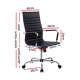 Office Chair Black & Chrome