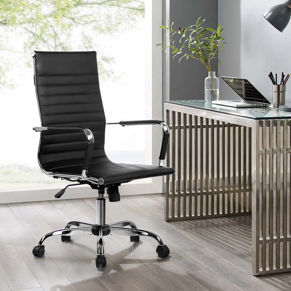 Office Chair Black & Chrome