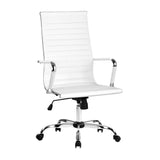 Office Chair White & Chrome