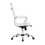 Office Chair White & Chrome