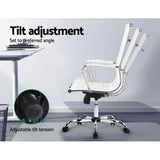 Office Chair White & Chrome