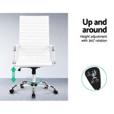 Office Chair White & Chrome