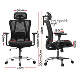 Office Chair 3D Multi-Function Black Mesh