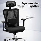 Office Chair 3D Multi-Function Black Mesh