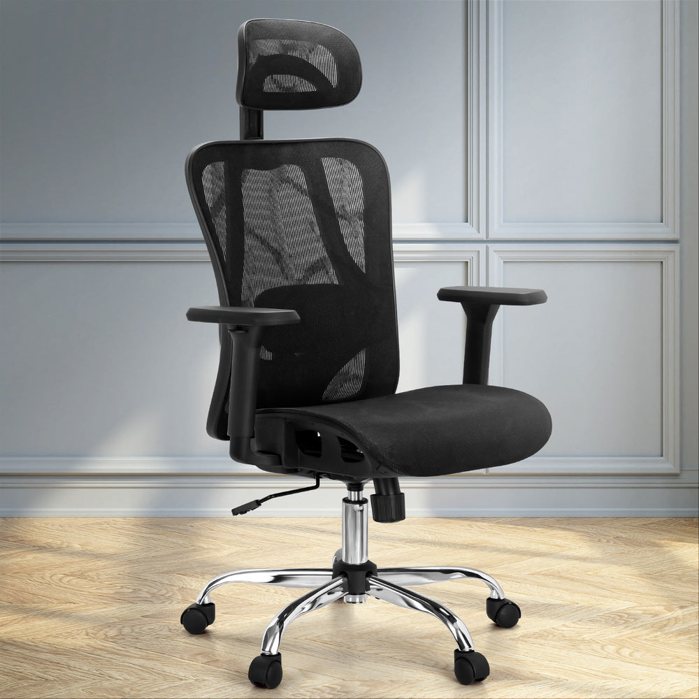 Office Chair 3D Multi-Function Black Mesh