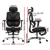 Office Chair 3D Multi-Function Black Mesh