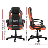 Orange Accent Gaming Chair