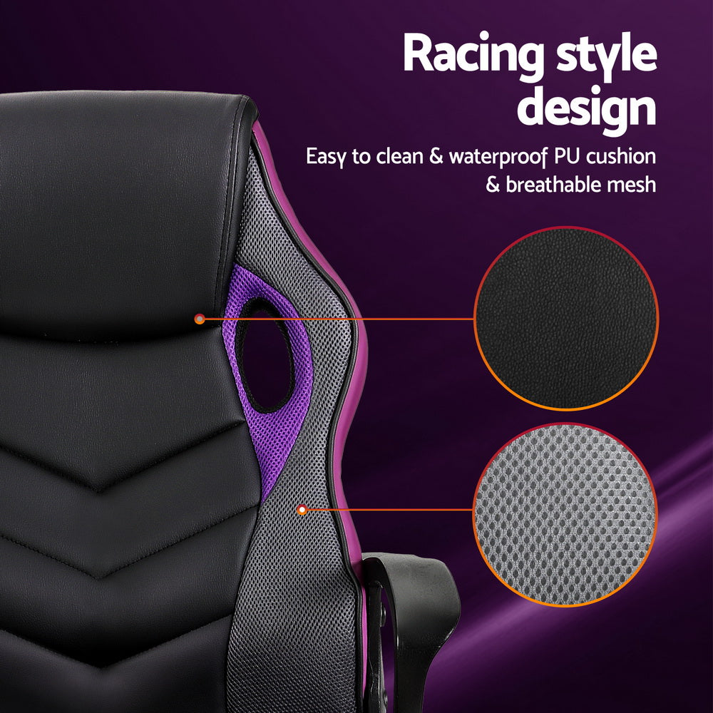 Purple Accent Gaming Chair