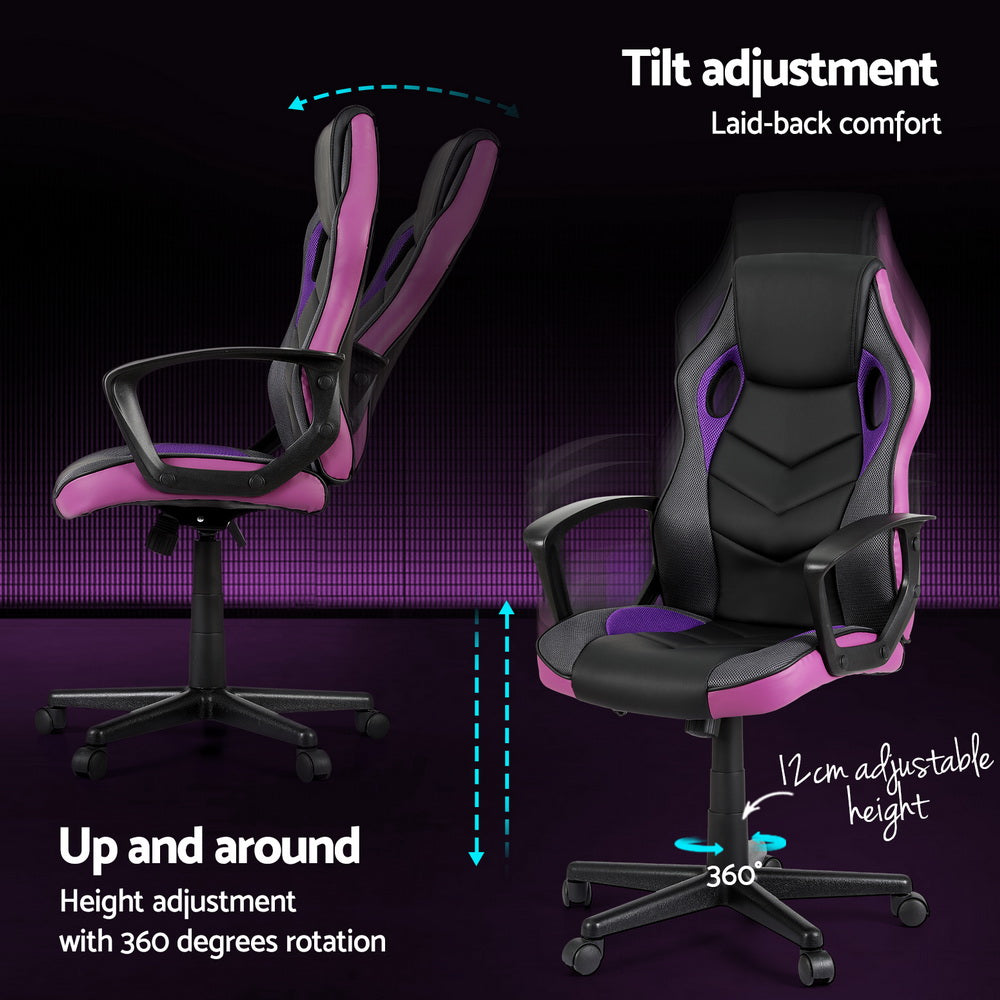 Purple Accent Gaming Chair