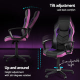 Purple Accent Gaming Chair