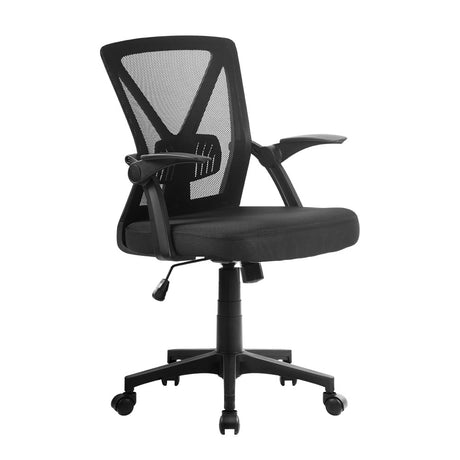 Nile Contoured mid-back Black Office Chair