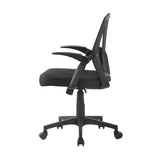 Nile Contoured mid-back Black Office Chair