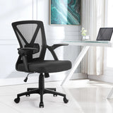 Nile Contoured mid-back Black Office Chair