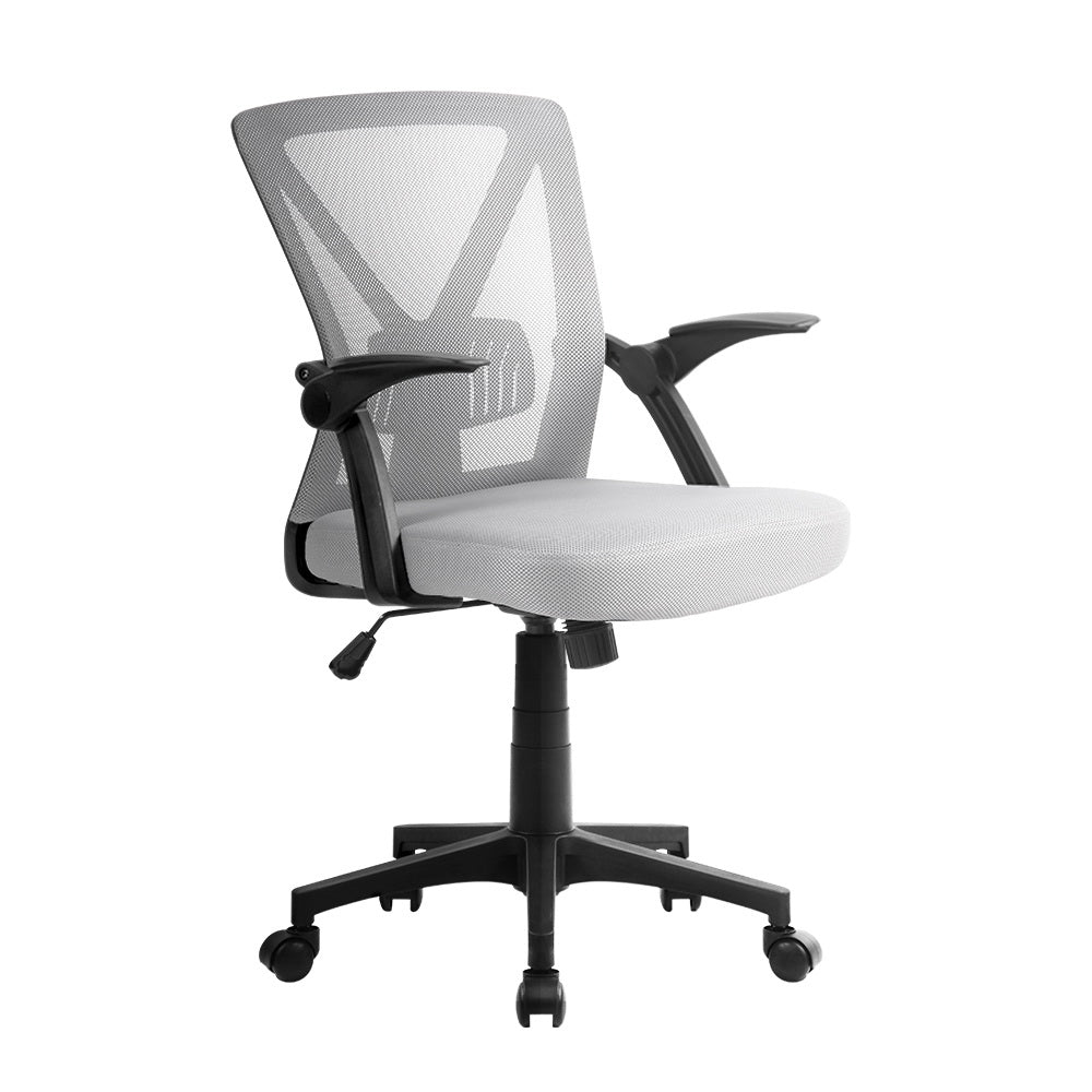 Nile Contoured mid-back Grey Office Chair