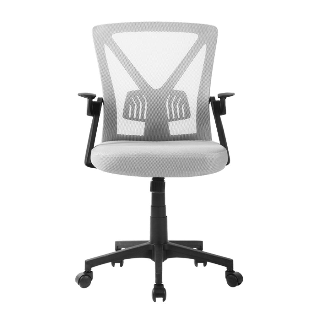 Nile Contoured mid-back Grey Office Chair