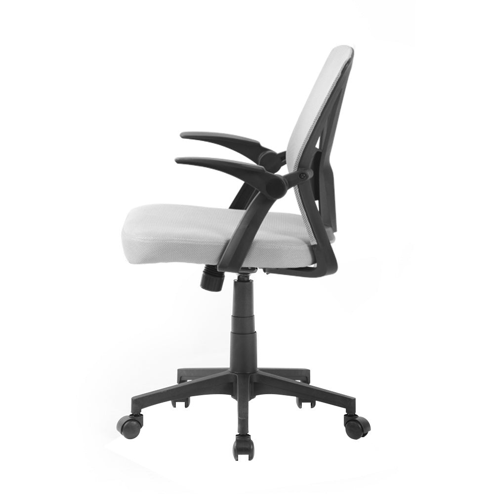 Nile Contoured mid-back Grey Office Chair