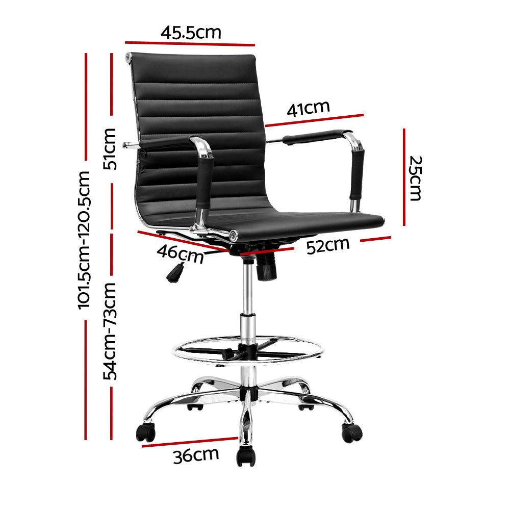 Black Drafting Office Chair