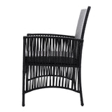 Gardeon 2PC Outdoor Dining Chairs Patio Furniture Wicker Garden Cushion Lyra