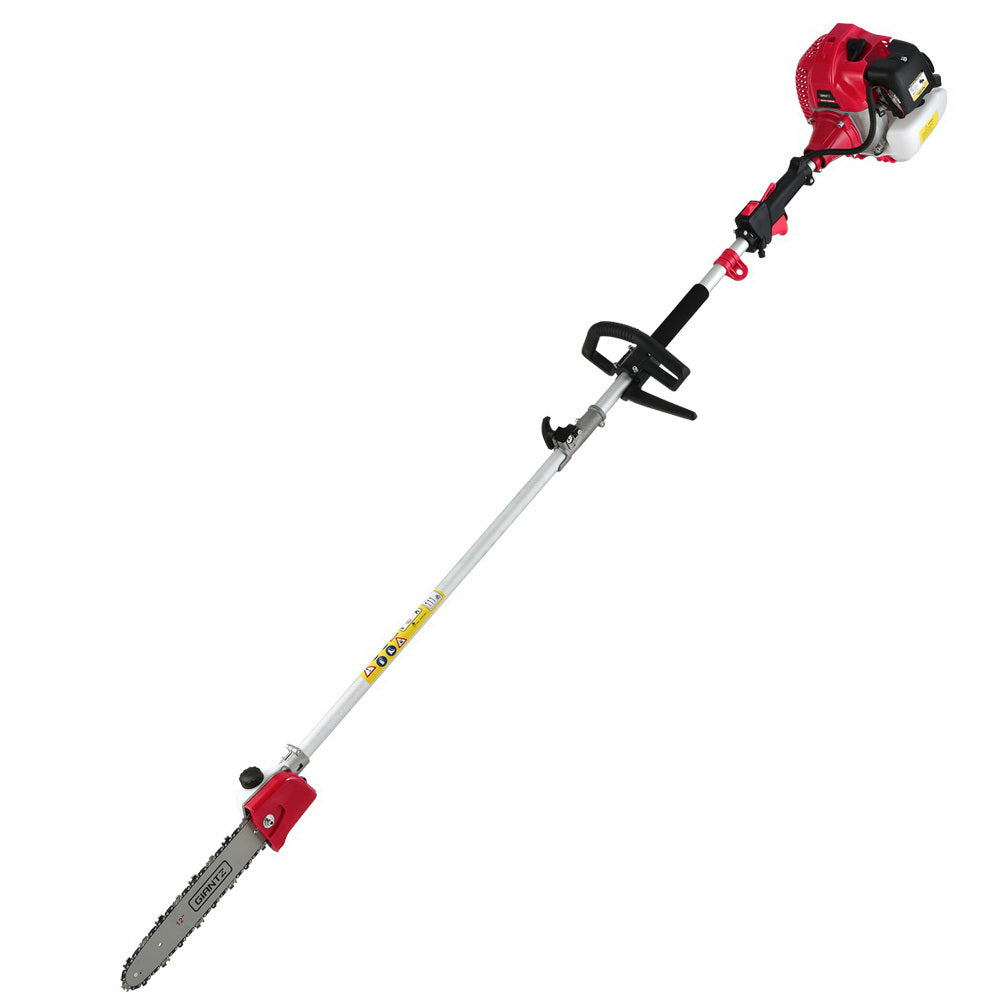 Giantz 65CC Pole Chainsaw Hedge Trimmer Brush Cutter Whipper Snipper Saw 9-in-1 5.6m