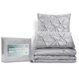 Giselle Bedding Quilt Cover Set Diamond Grey Super King