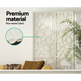 4 Panel Room Divider Screen 162x170cm White Mosaic