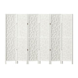 6 Panel White Room Divider