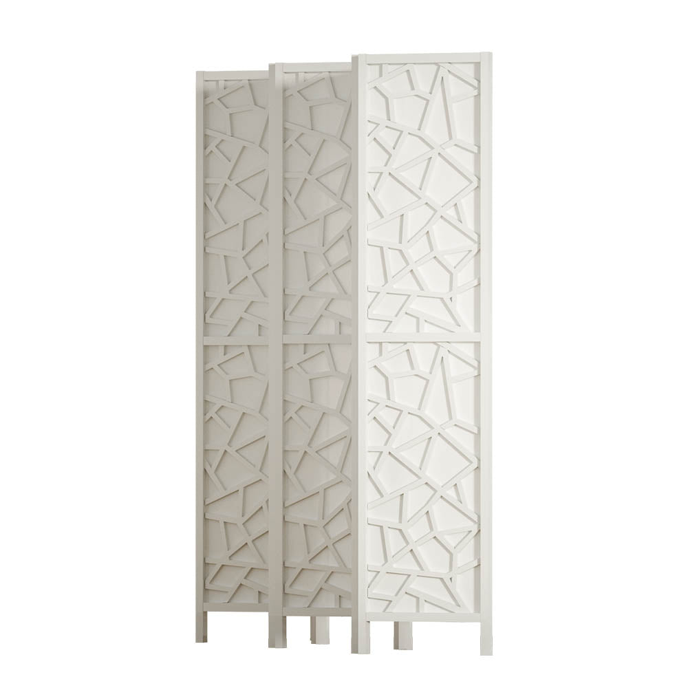 6 Panel White Room Divider