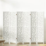 6 Panel White Room Divider