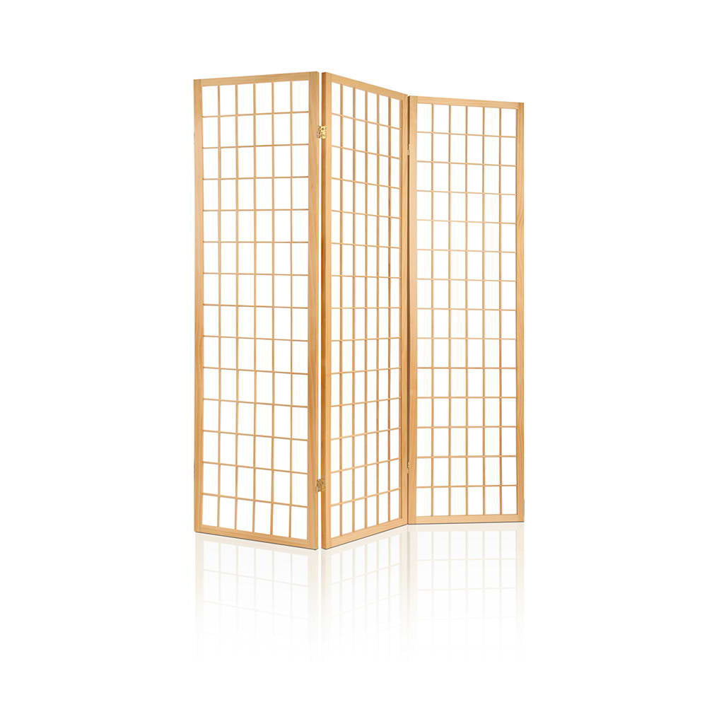 wooden 3 panel room divider