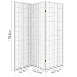 white wooden room divider