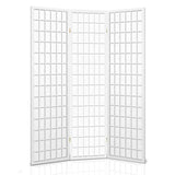 white wooden room divider