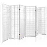 White Pine and Fabric Room Divider