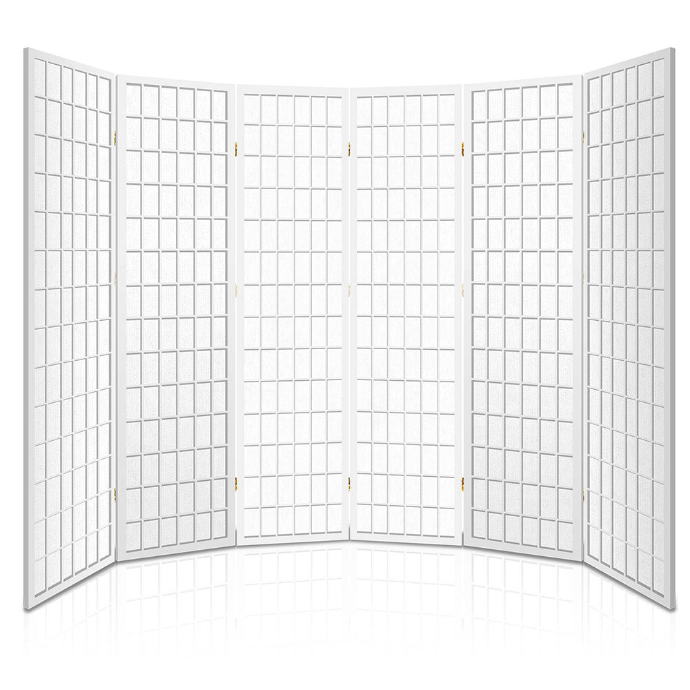 White Pine and Fabric Room Divider