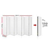 8 Panel Room Divider Screen 348x179cm White