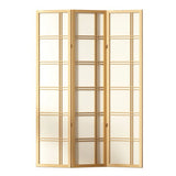 3 Panel Room Divider Screen 132x178.5cm Natural