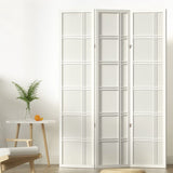 3 Panel Room Divider Screen 132x178.5cm White