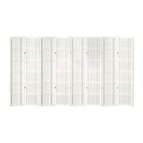 8 Panel Room Divider Screen 348x179cm White