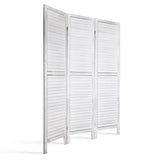 white panel room divider