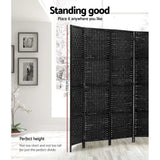 8 Panel Room Divider Screen 325x170cm Clover Black