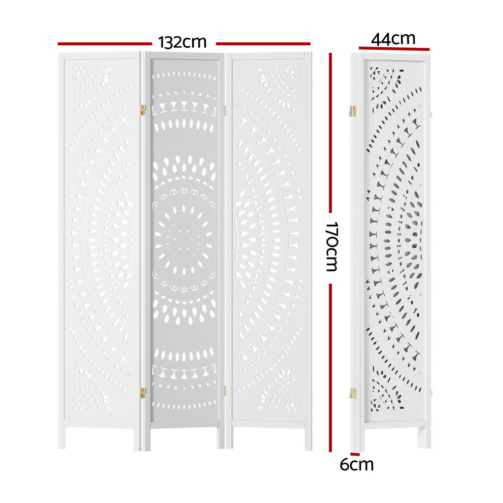 white panelled room divider