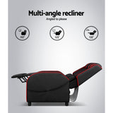 Gaming Recliner Chair Black & Red