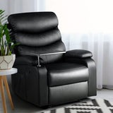 Recliner Chair Black 360° Swivel