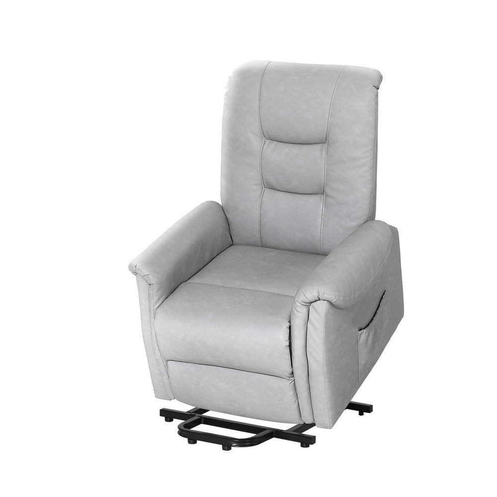 Grey Lift Assist Recliner Chair