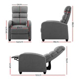 Recliner Armchair Grey