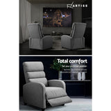 Recliner Armchair Grey