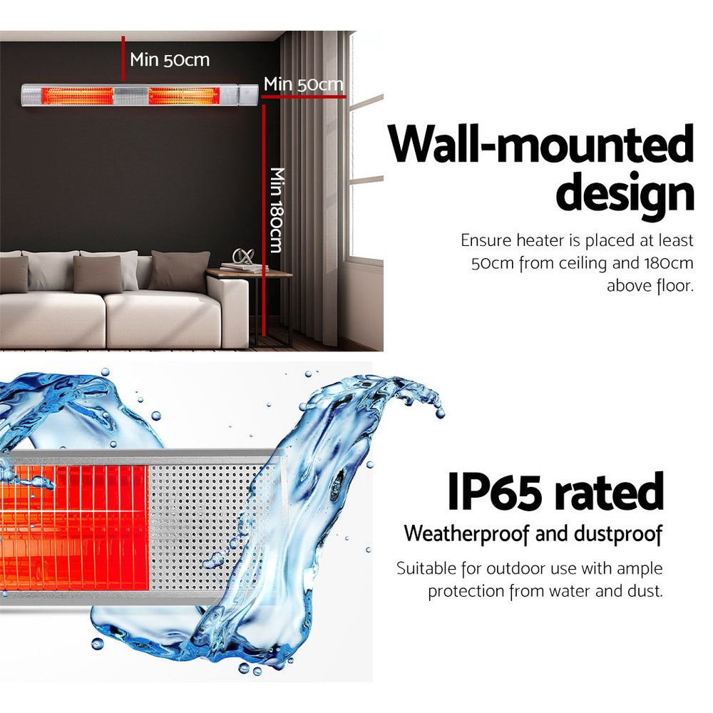 Electric Strip Heater Infrared Radiant Heaters 3000W