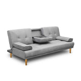 3-Seater Sofa Bed Grey