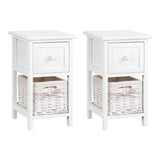 Claire White Bedside Table x 2