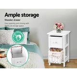 Claire White Bedside Table x 2